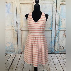 NWOT Banana Republic Striped Linen Dress